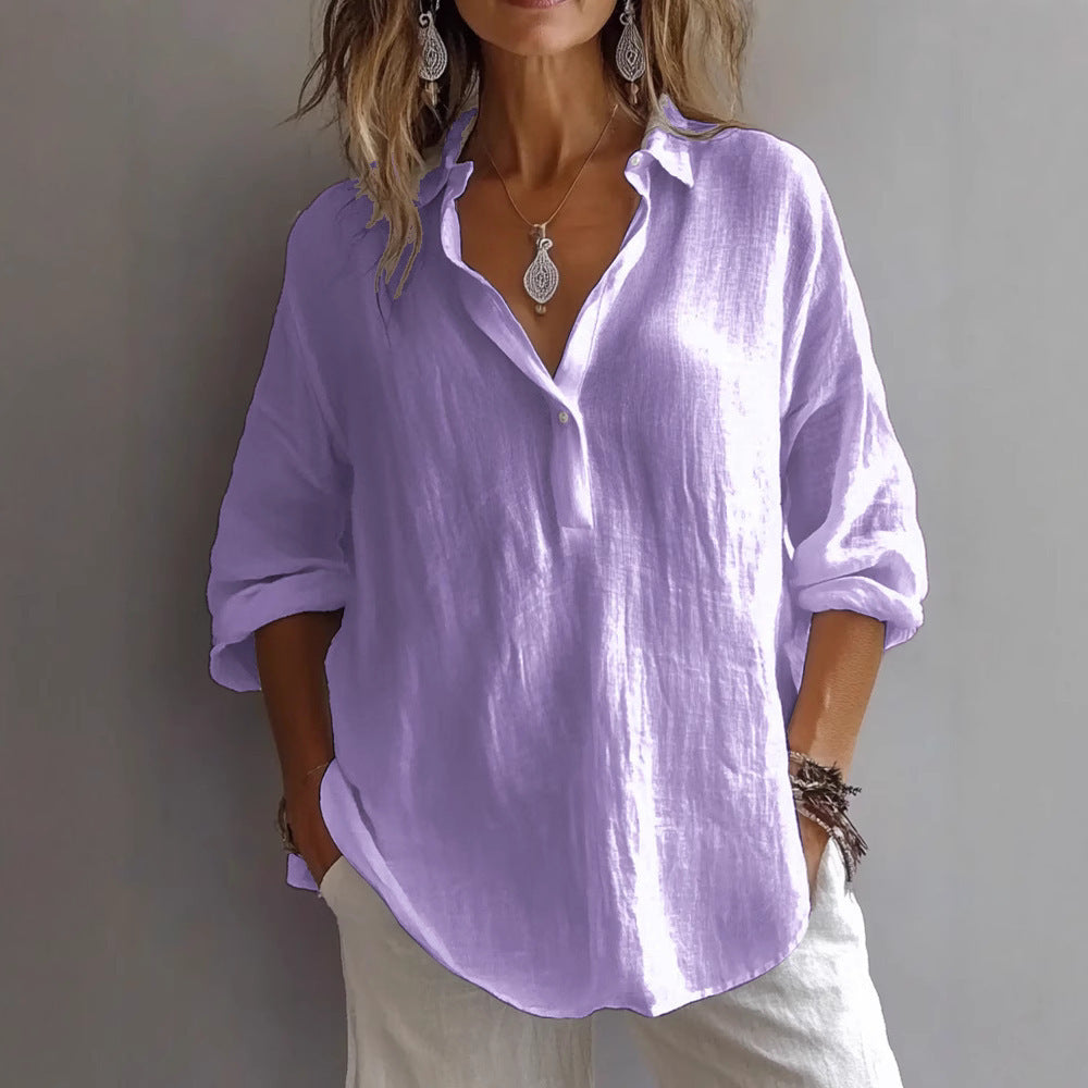 Fallon | Elegant Blouse with V-Neck