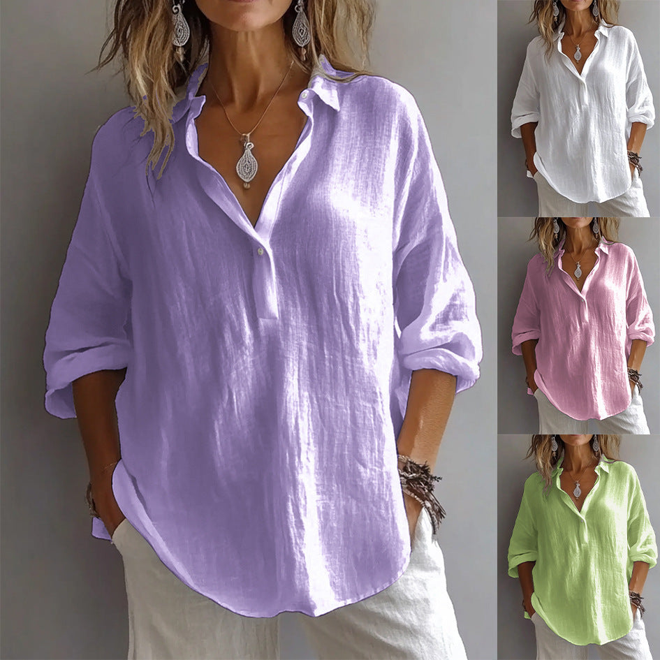 Fallon | Elegant Blouse with V-Neck