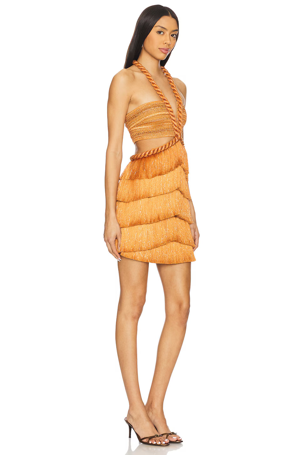 Sunflare Fringe Mini Dress