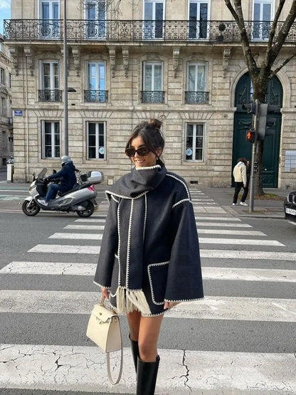 Celine Wool Fringe Coat