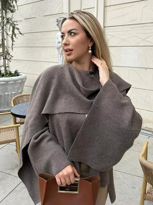 Clara Wool Cape Jacket