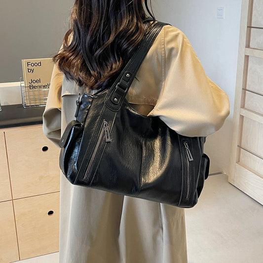 Black City Tote Bag
