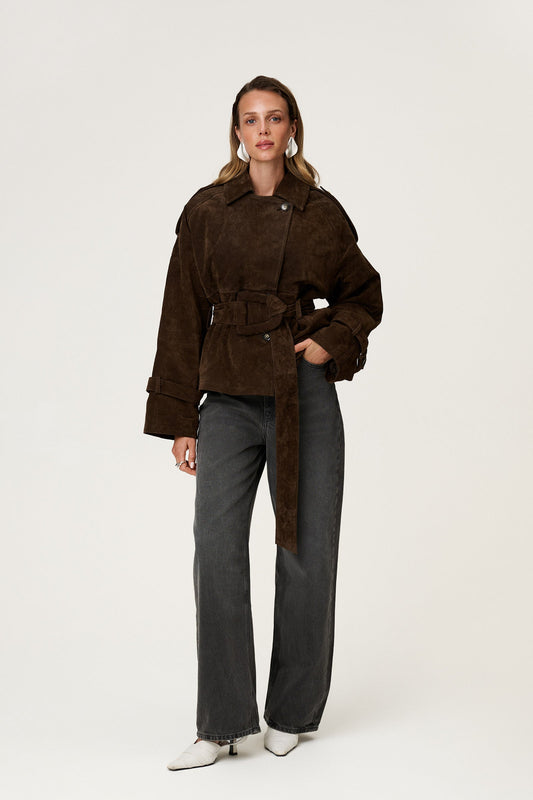 Olivia Belted Trench Coat