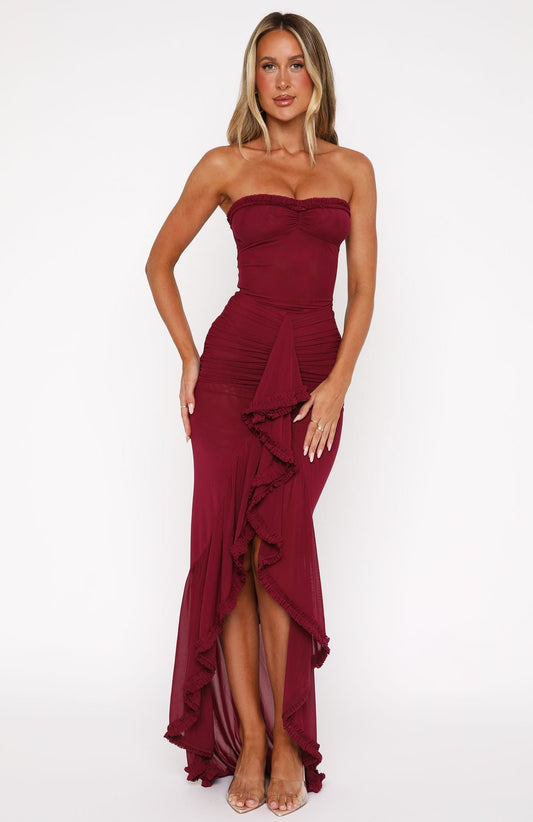 Bordeaux Maxi Dress