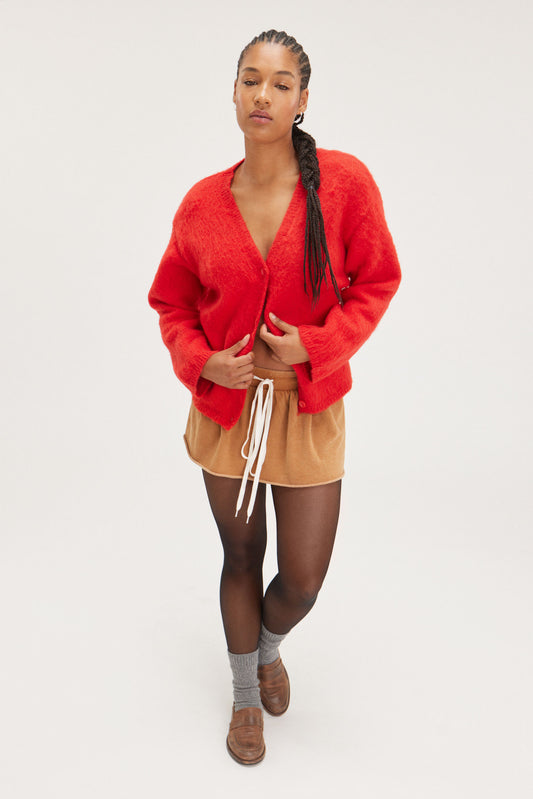 Briony Fluffy knit cardigan