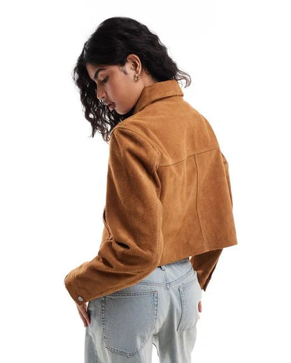 Sierra Suede Cropped Jacket