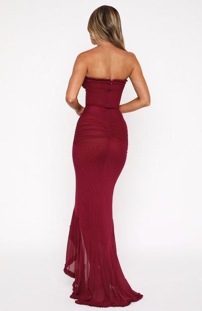 Bordeaux Maxi Dress