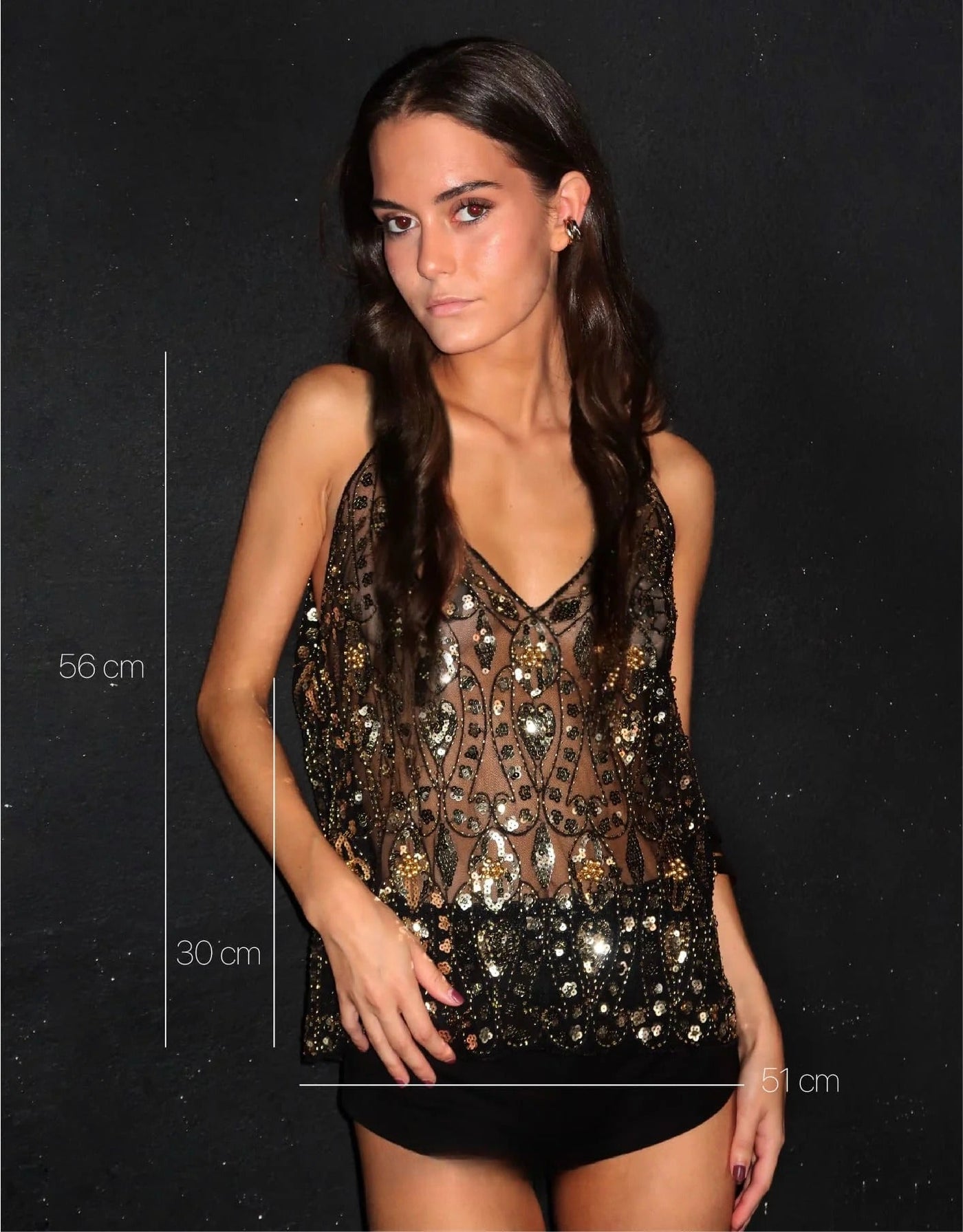 Axelle golden top