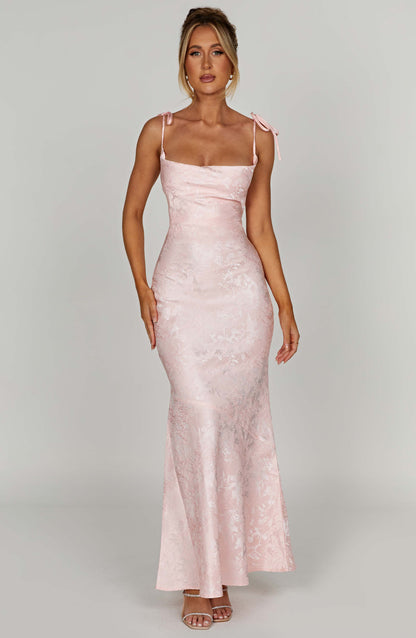 Isabelle Satin Maxi Dress