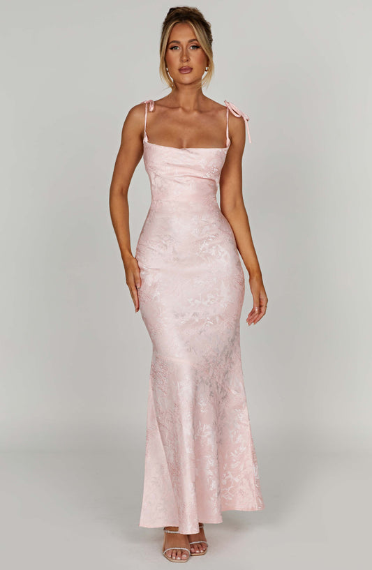 Isabelle Satin Maxi Dress
