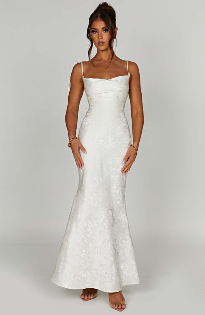 Isabelle Satin Maxi Dress